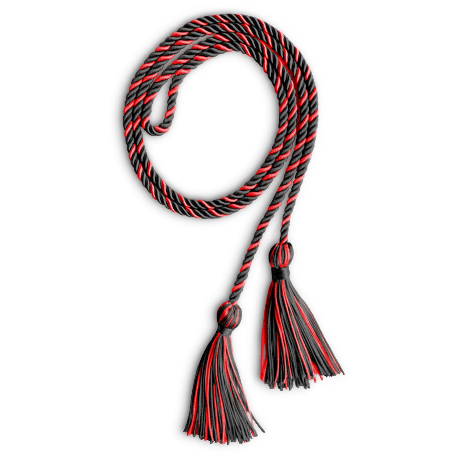 Single Graduation Honor Cord Black/Red - Endea Graduation