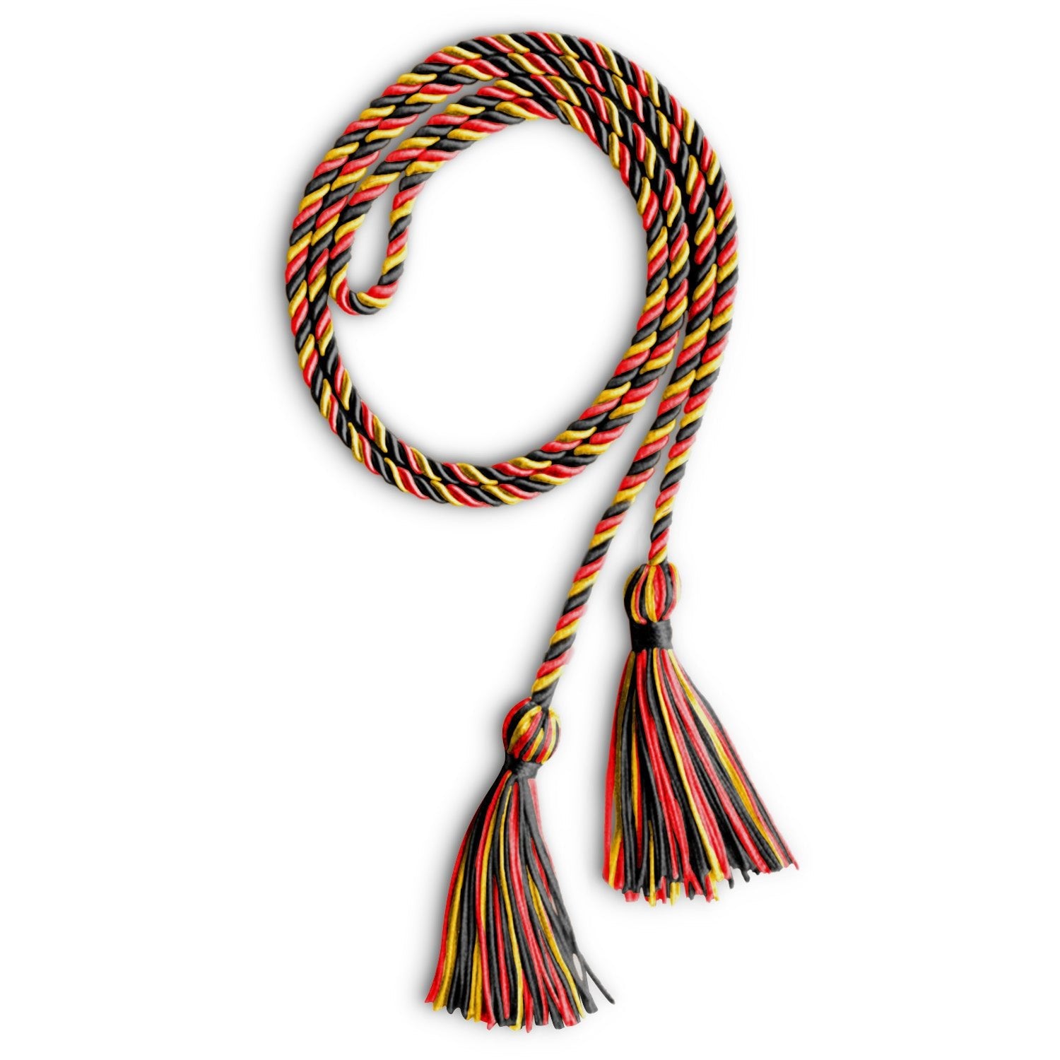 Single Graduation Honor Cord Black/Red/Gold - Endea Graduation