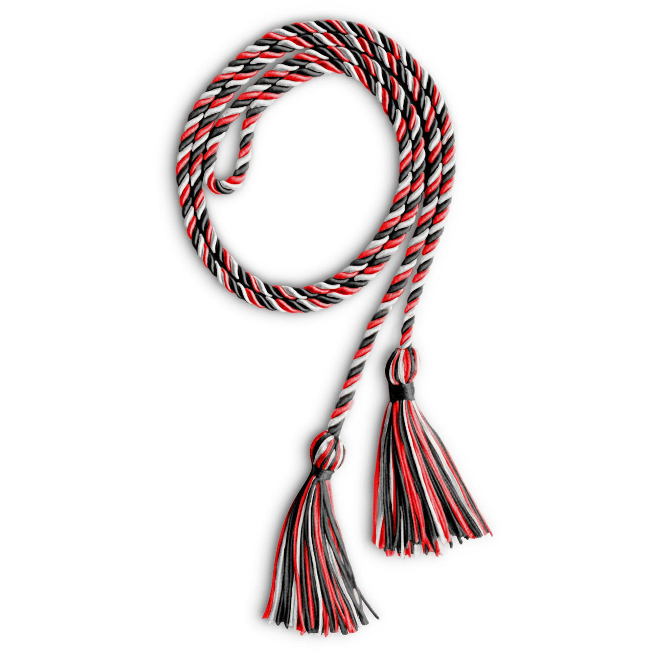 Single Graduation Honor Cord Black/Red/White - Endea Graduation