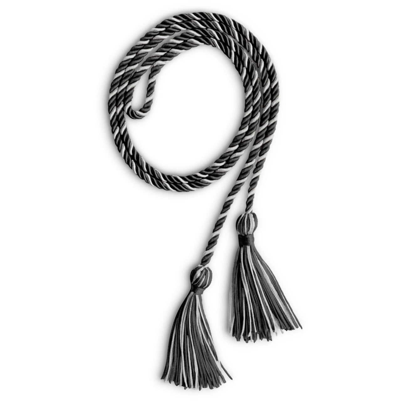 Single Graduation Honor Cord Black/Silver - Endea Graduation