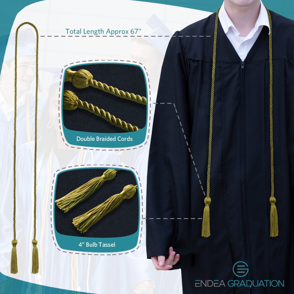 Single Graduation Honor Cord Bronze - Endea Graduation