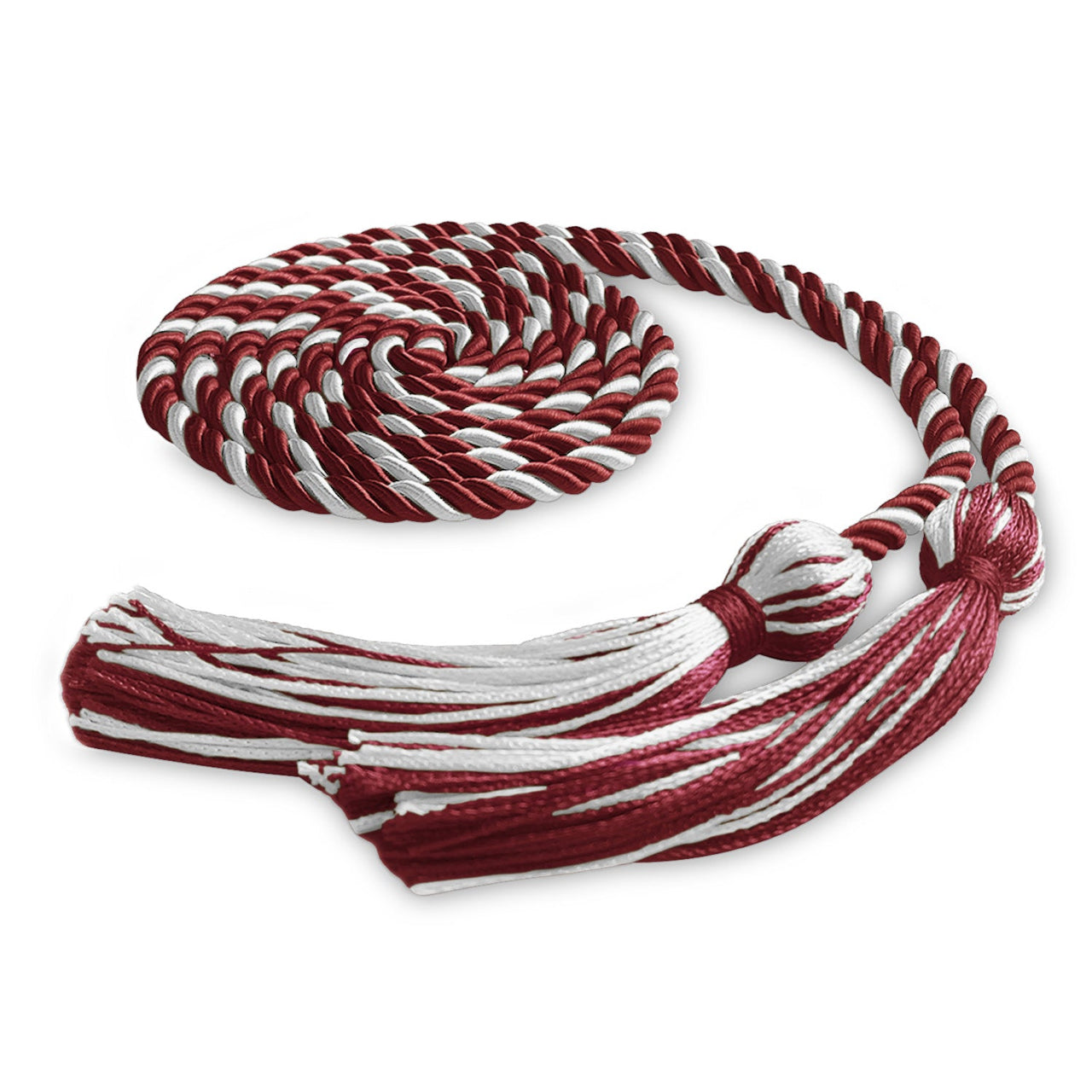 Single Graduation Honor Cord Cardinal/White - Endea Graduation