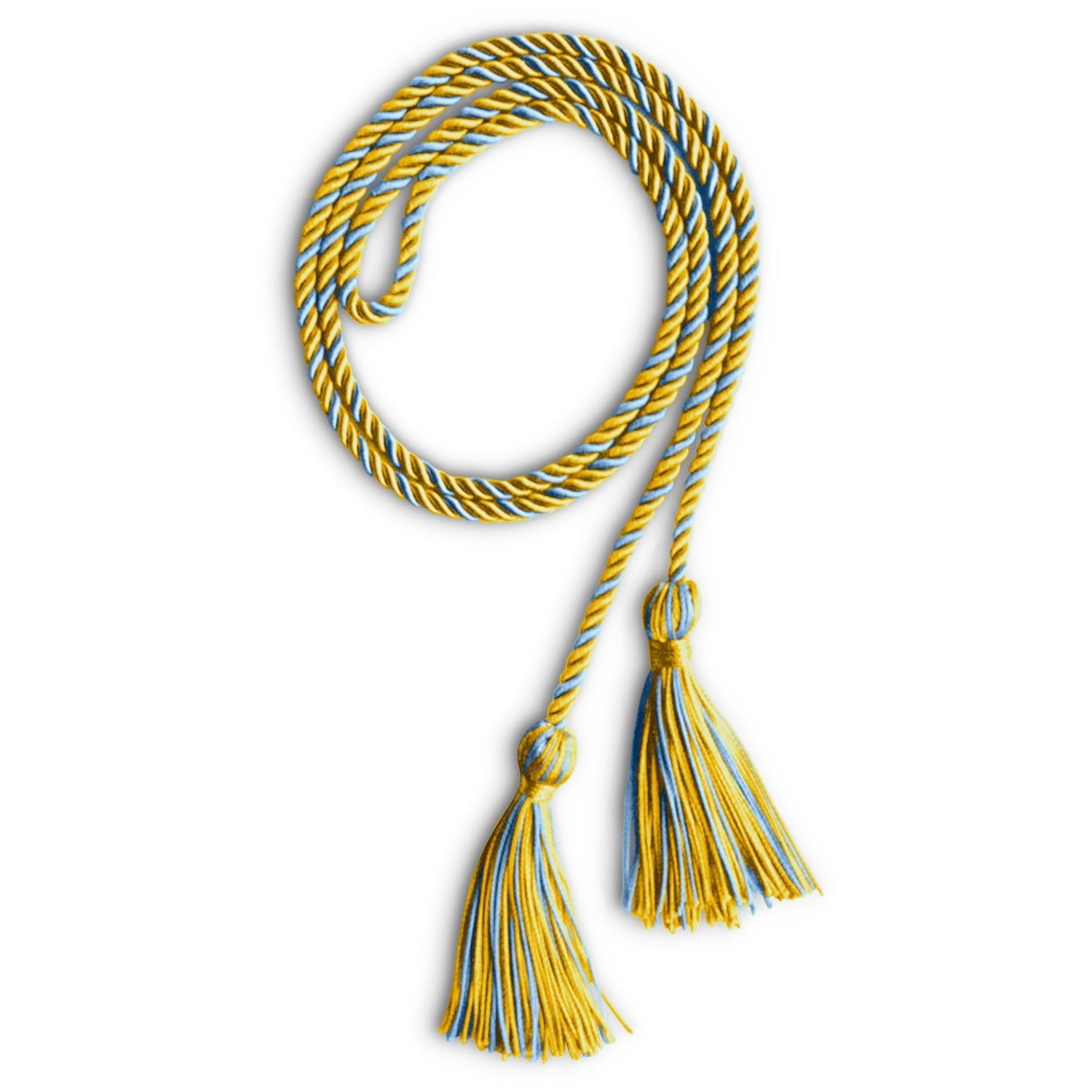 Single Graduation Honor Cord Gold/Light Blue - Endea Graduation