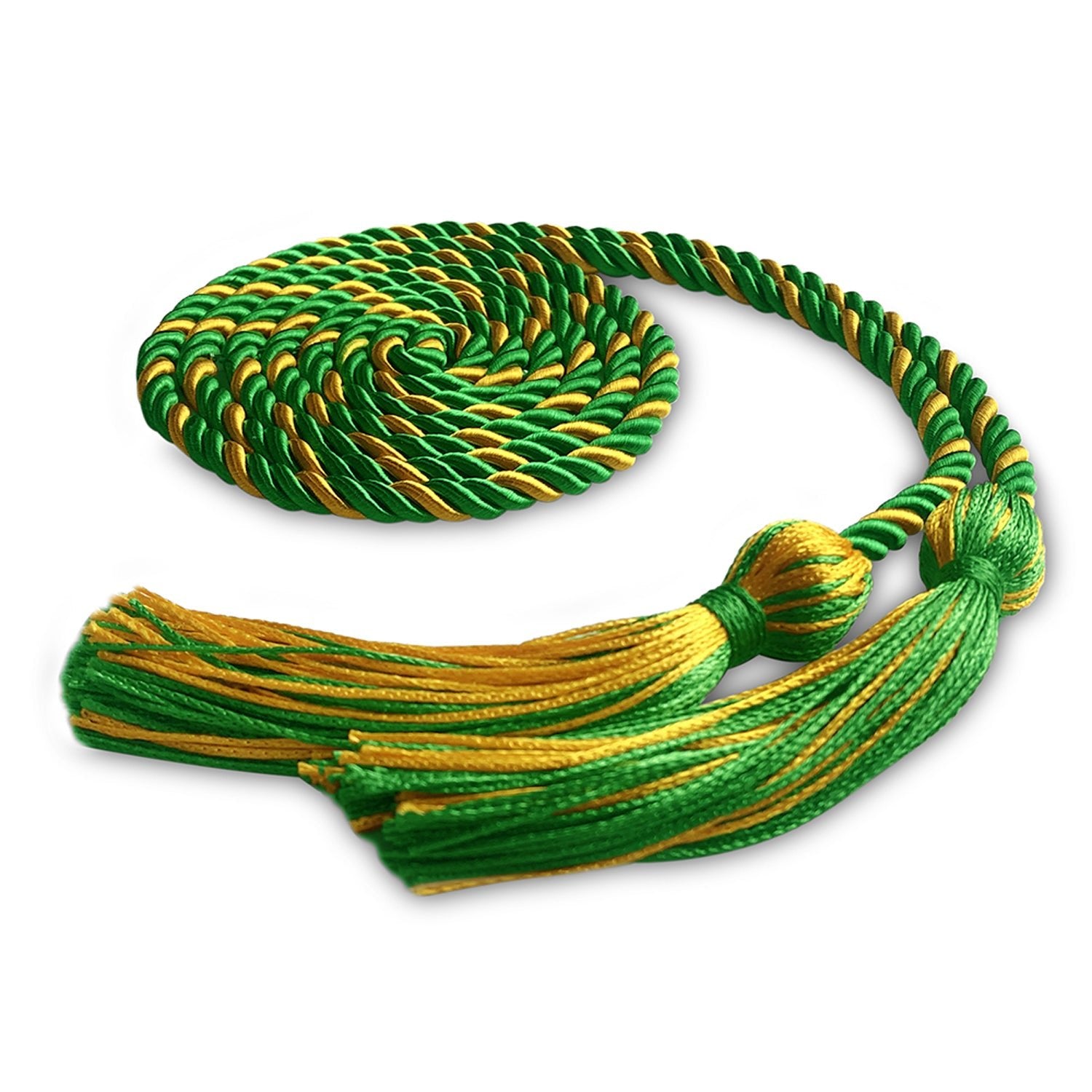 Single Graduation Honor Cord Green/Gold - Endea Graduation