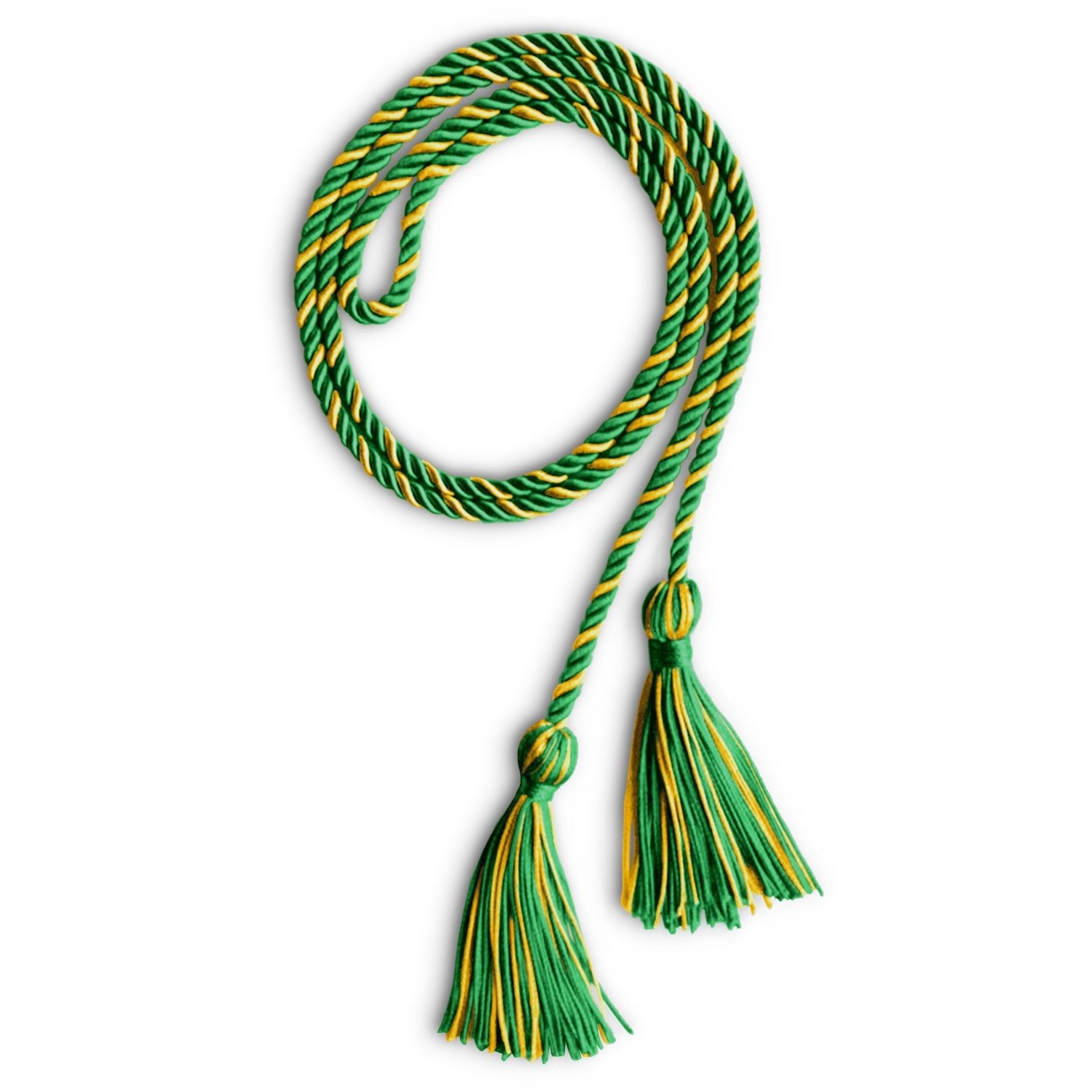 Single Graduation Honor Cord Green/Gold - Endea Graduation