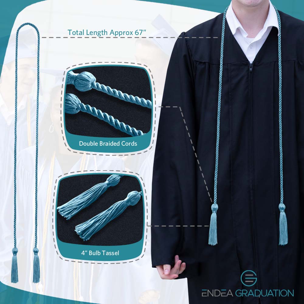 Single Graduation Honor Cord Light Blue - Endea Graduation