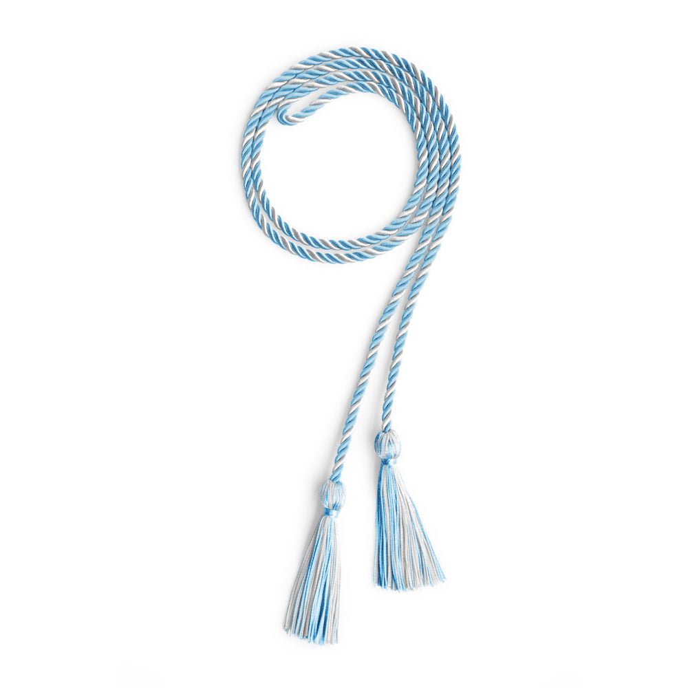 Single Graduation Honor Cord Light Blue/White - Endea Graduation