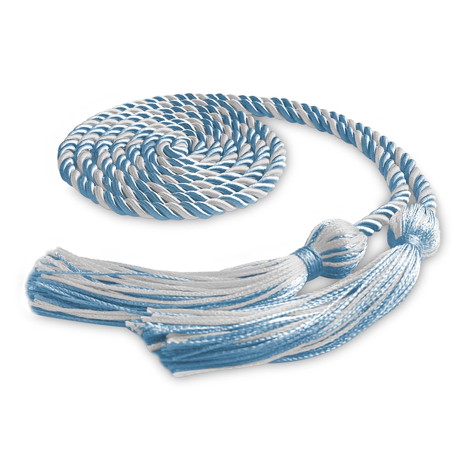 Single Graduation Honor Cord Light Blue/White - Endea Graduation