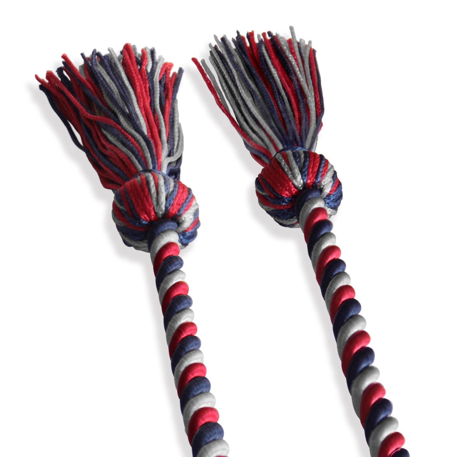 Single Graduation Honor Cord Navy Blue/Red/Silver - Endea Graduation