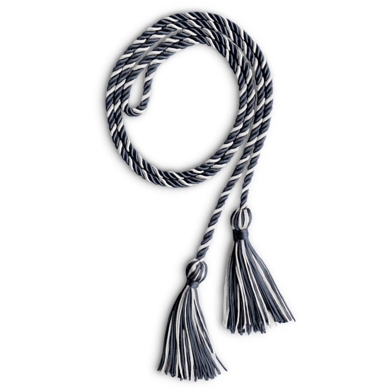 Single Graduation Honor Cord Navy Blue/White - Endea Graduation