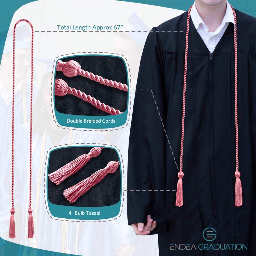 Single Graduation Honor Cord Pink - Endea Graduation