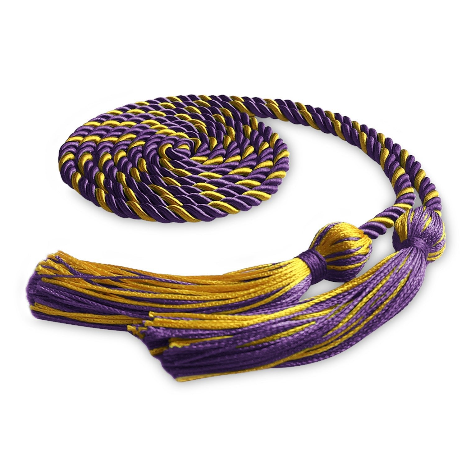 Single Graduation Honor Cord Purple/Gold - Endea Graduation