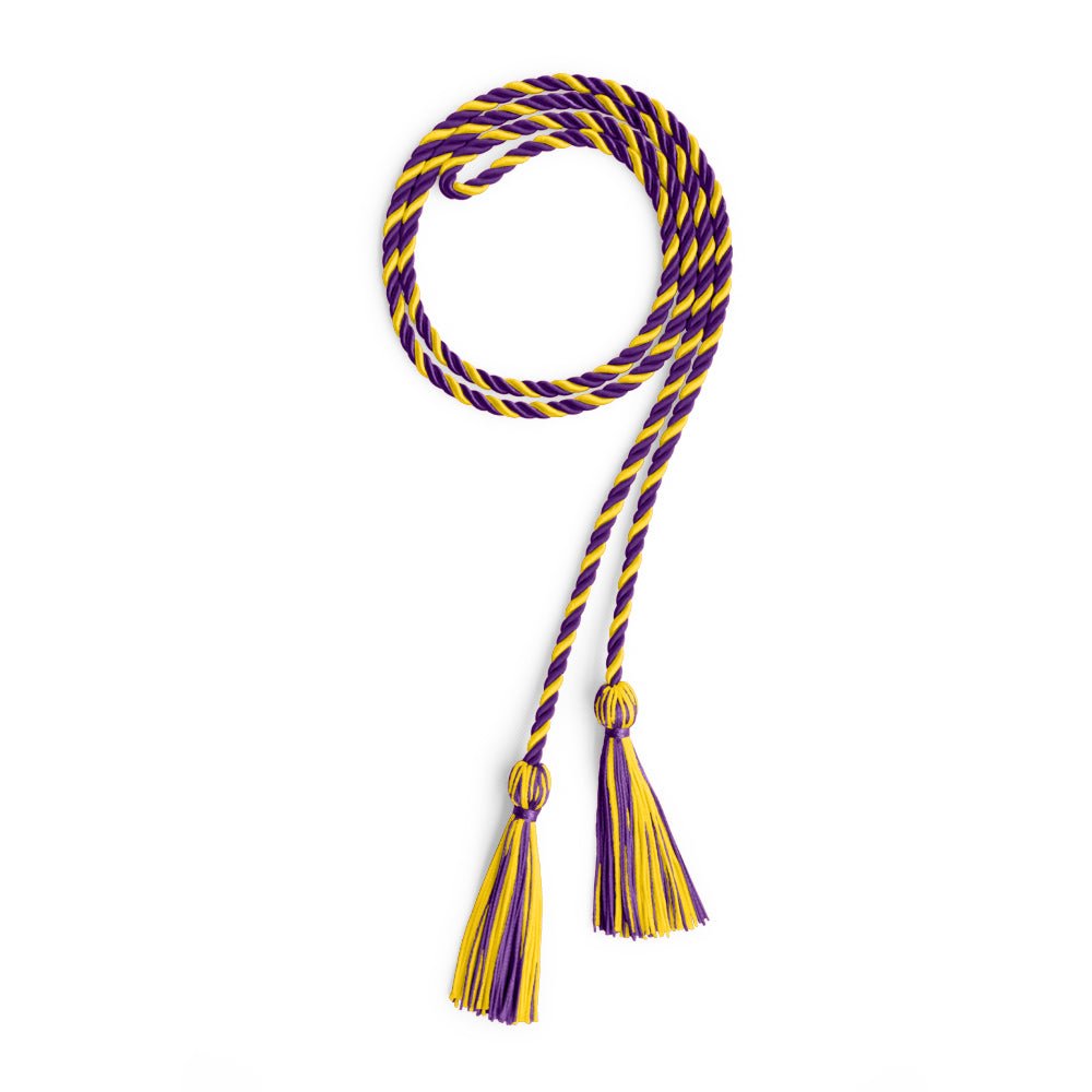 Single Graduation Honor Cord Purple/Gold - Endea Graduation