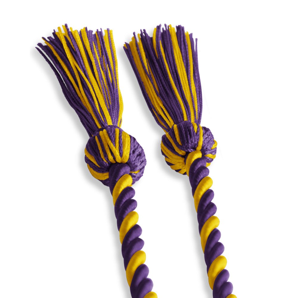 Single Graduation Honor Cord Purple/Gold - Endea Graduation