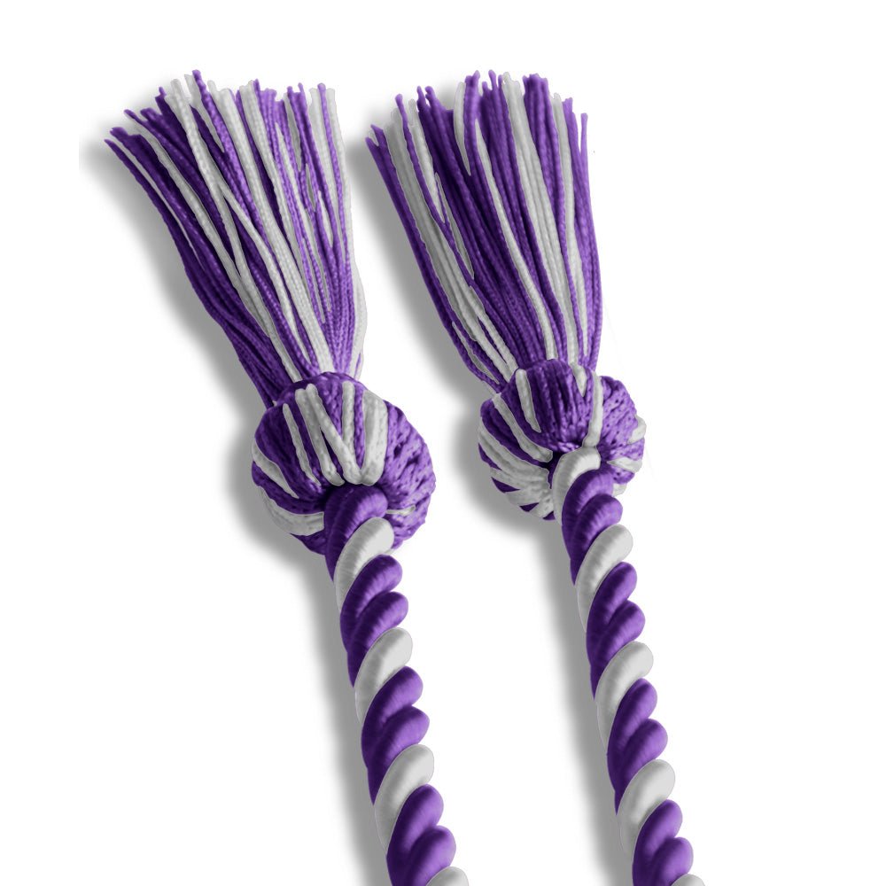 Single Graduation Honor Cord Purple/White - Endea Graduation