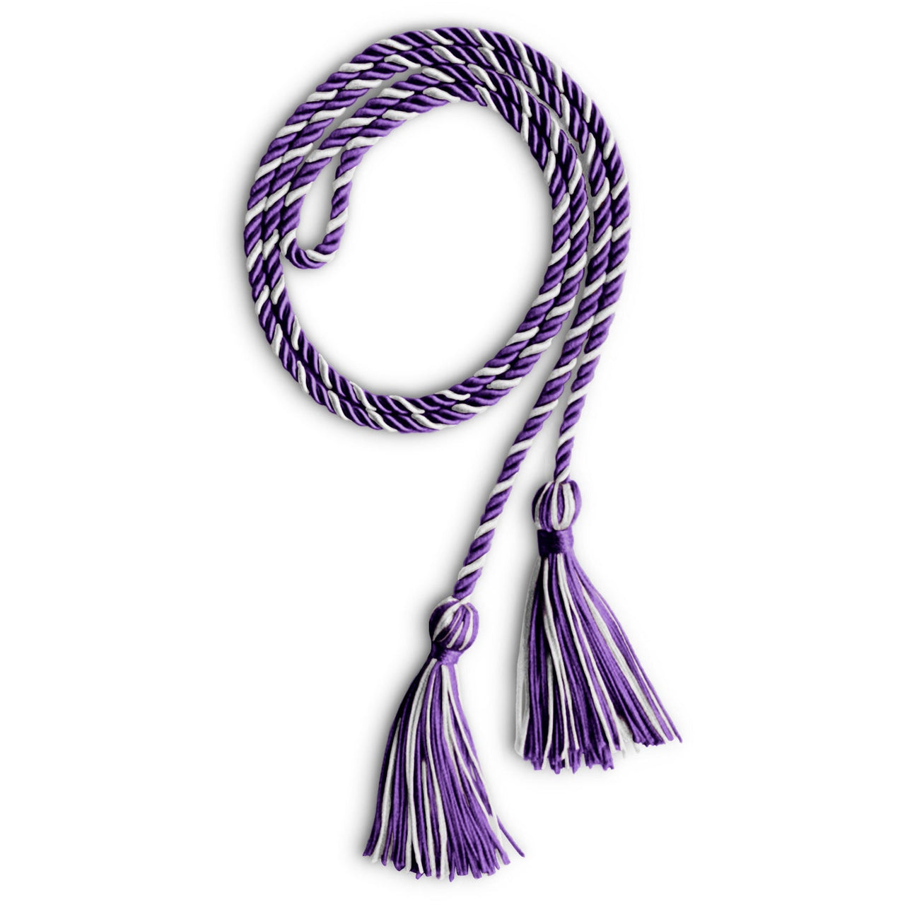 Single Graduation Honor Cord Purple/White - Endea Graduation