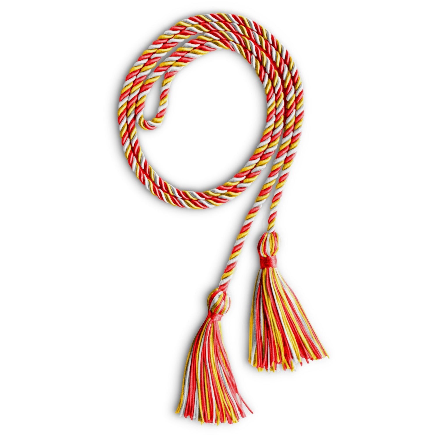 Single Graduation Honor Cord Red/Gold/White - Endea Graduation