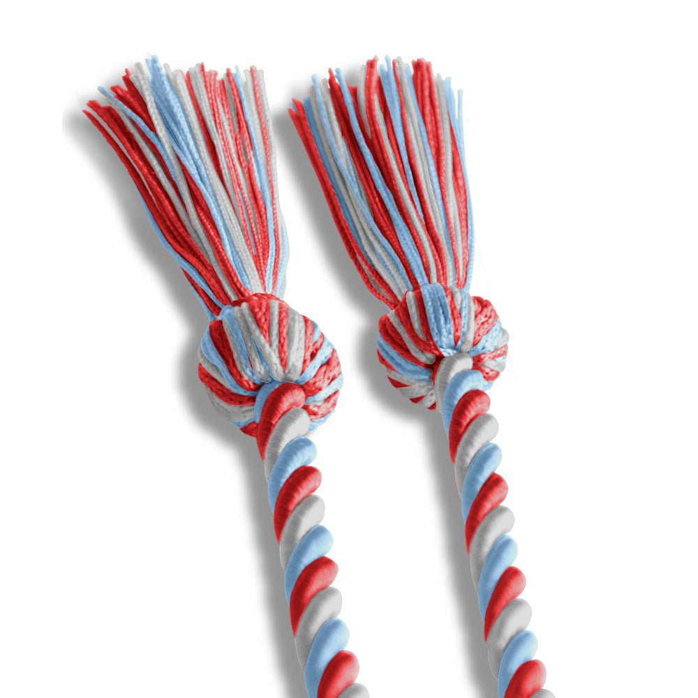 Single Graduation Honor Cord Red/Light Blue/White - Endea Graduation