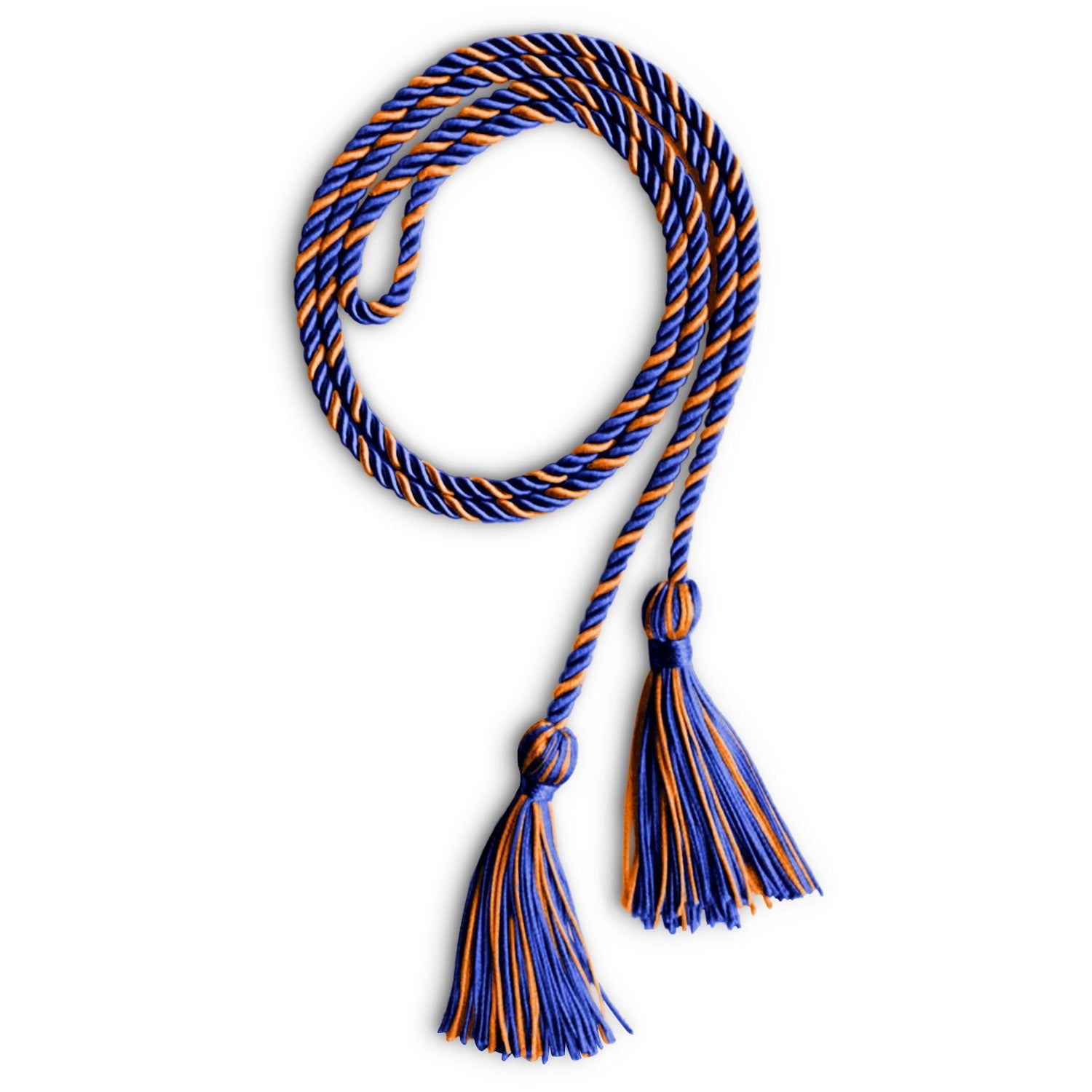 Single Graduation Honor Cord Royal Blue/Orange - Endea Graduation