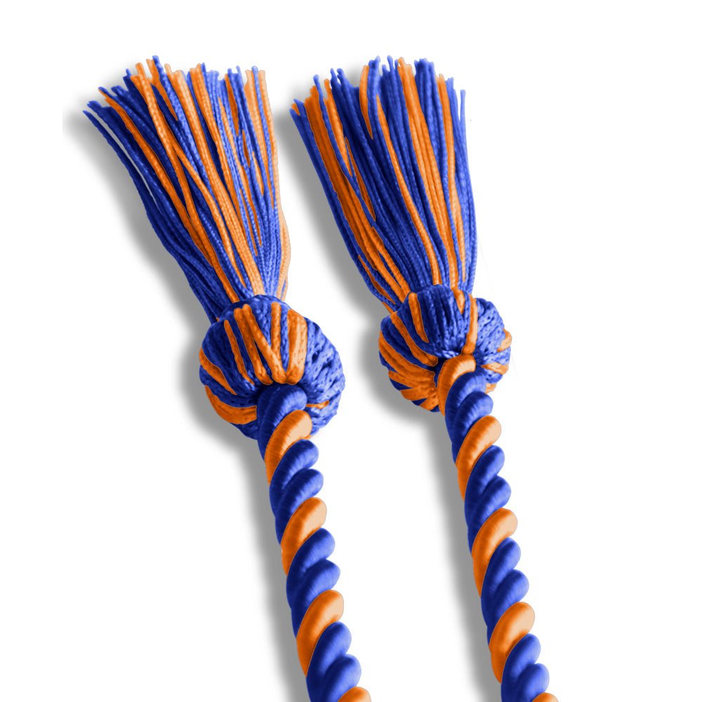 Single Graduation Honor Cord Royal Blue/Orange - Endea Graduation