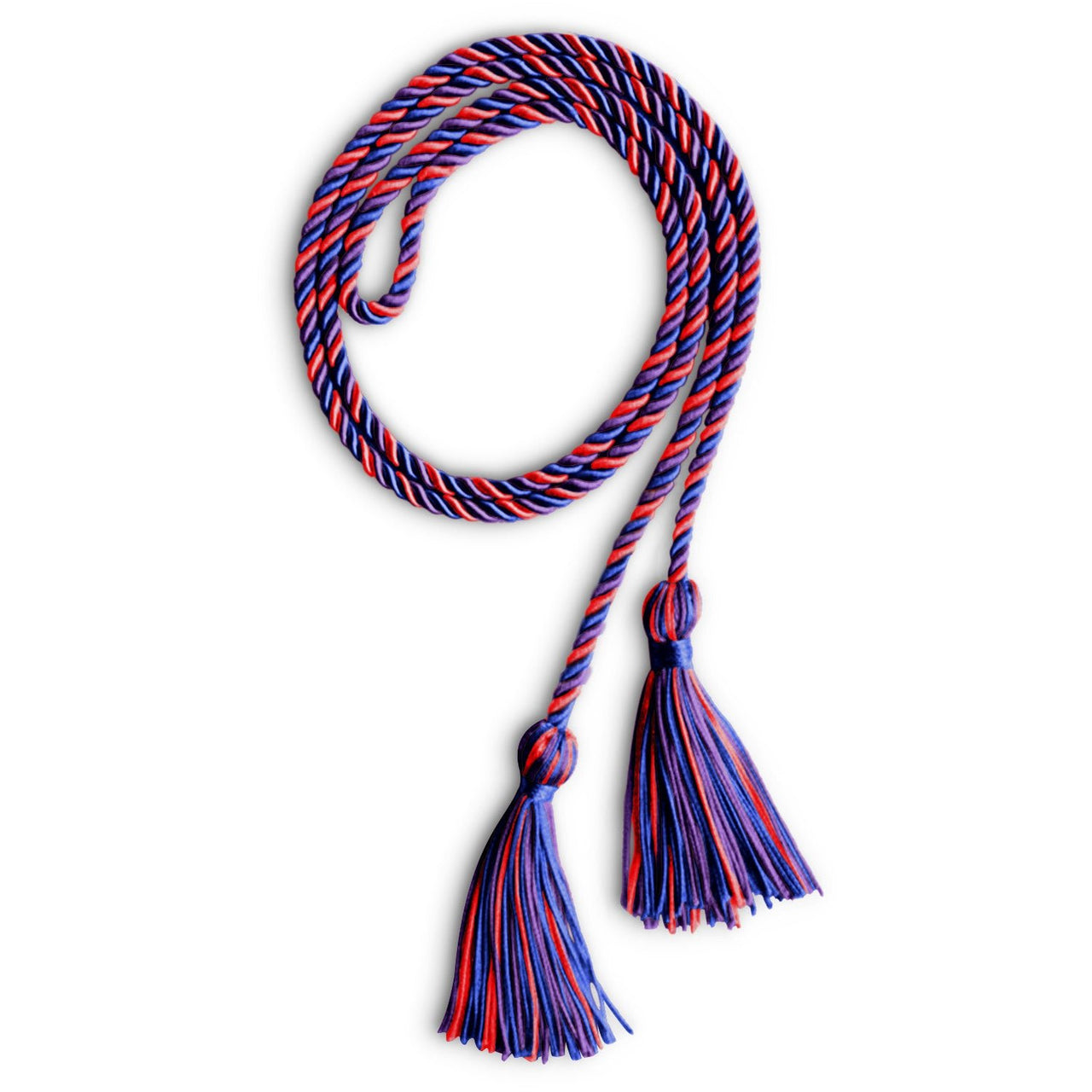 Single Graduation Honor Cord Royal Blue/Purple/Red - Endea Graduation