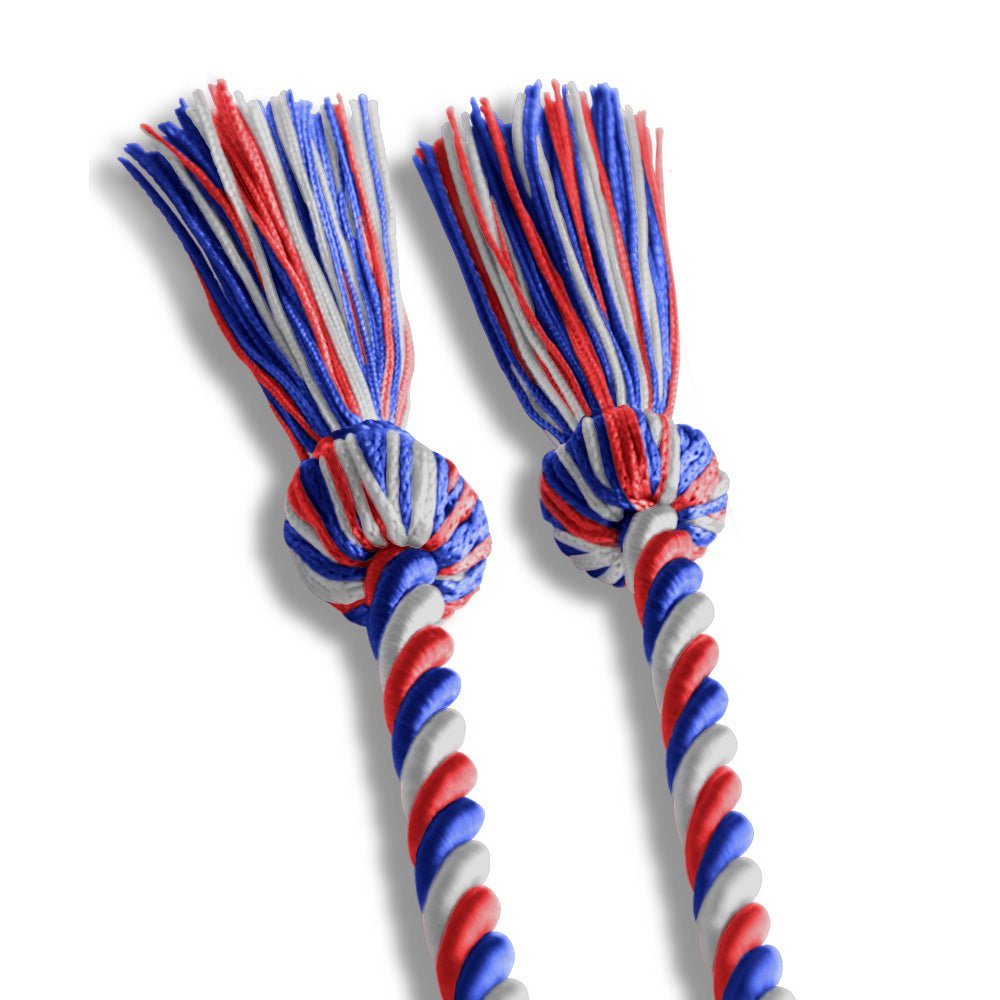 Single Graduation Honor Cord Royal Blue/Red/White - Endea Graduation