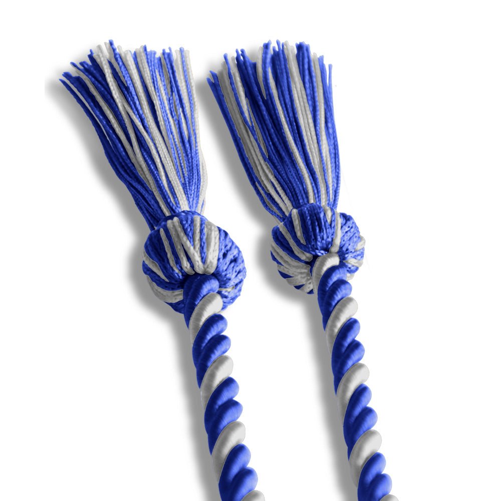 Single Graduation Honor Cord Royal Blue/Silver - Endea Graduation