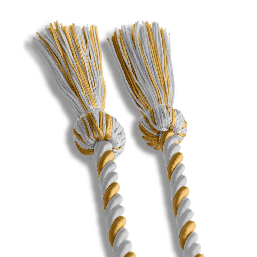 Single Graduation Honor Cord White/Gold - Endea Graduation