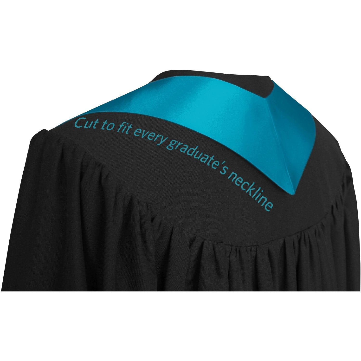 Turquoise Class of 2026 Graduation Stole/Sash with Classic Tips - Endea Graduation