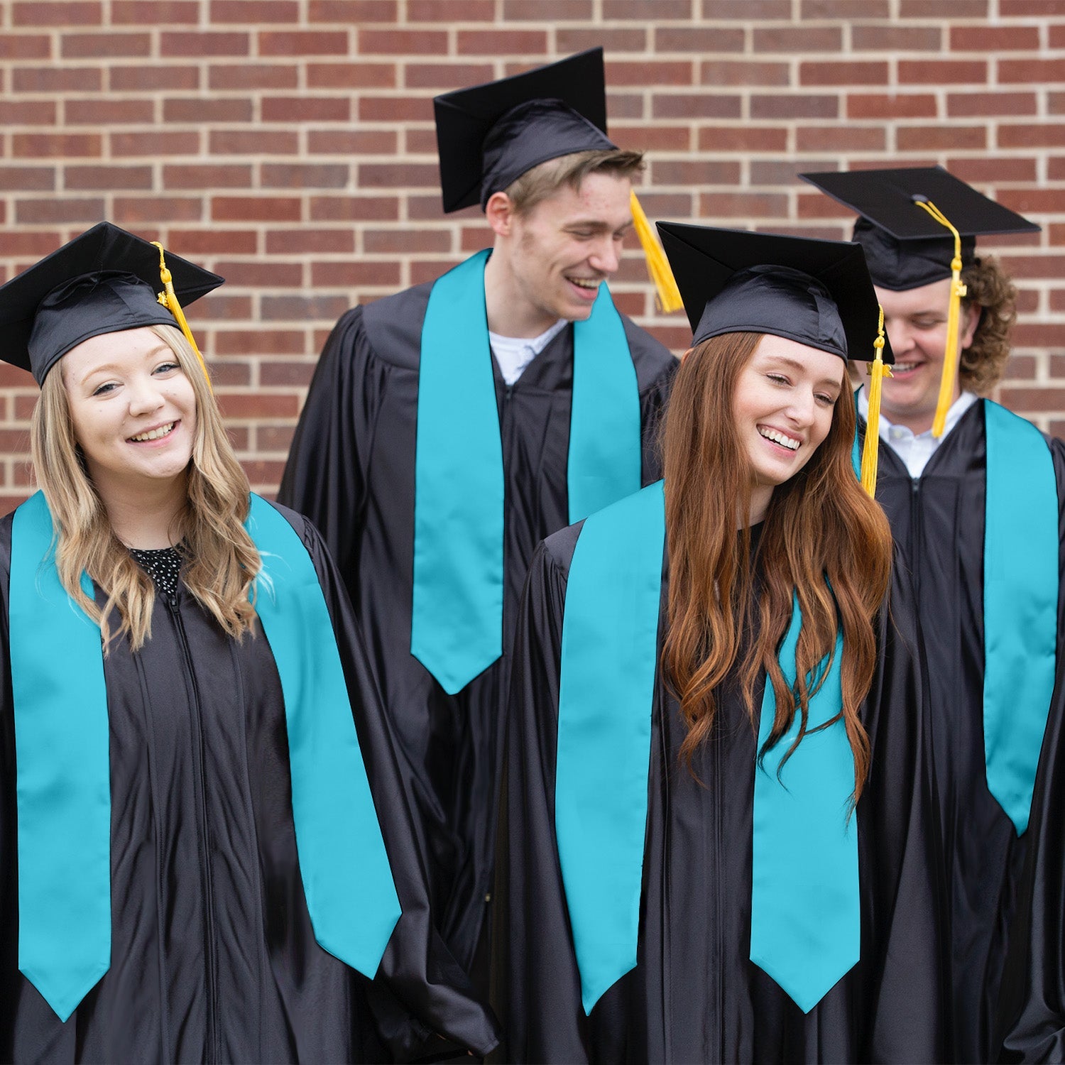 Turquoise Graduation Stole - Endea Graduation