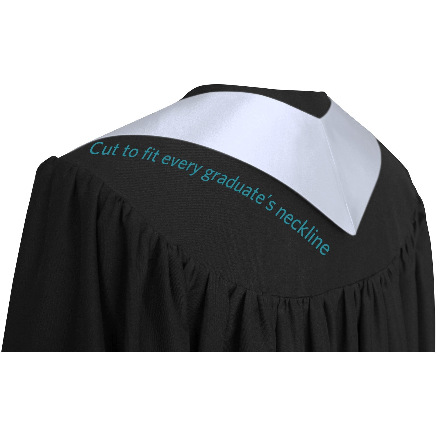 White Class of 2026 Graduation Stole/Sash with Classic Tips - Endea Graduation