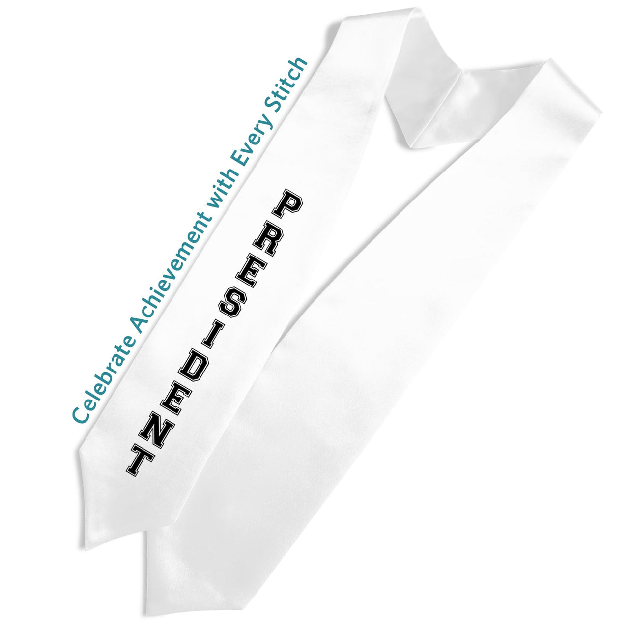 White President Graduation Stole - Endea Graduation