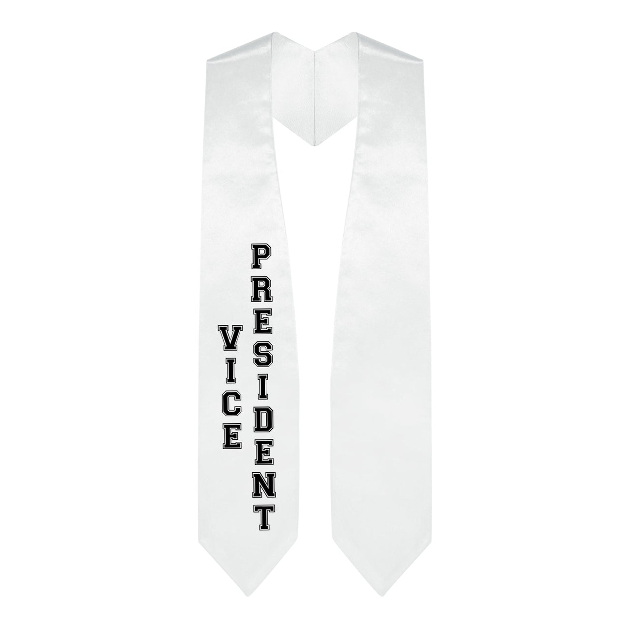 White Vice President Graduation Stole - Endea Graduation