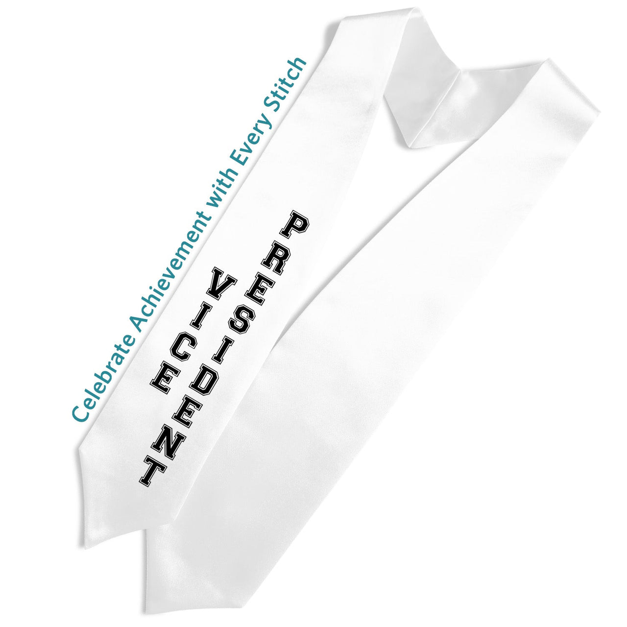White Vice President Graduation Stole - Endea Graduation
