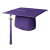 Matte Purple Graduation Cap & Tassel