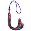 Rainbow Graduation Tassel With Silver Stacked Date Drop