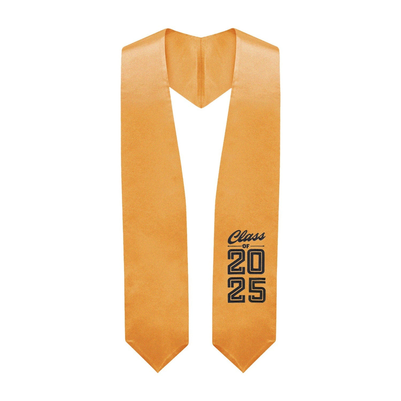 Antique Gold Class of 2025 Graduation Stole/Sash With Classic Tips - Endea Graduation