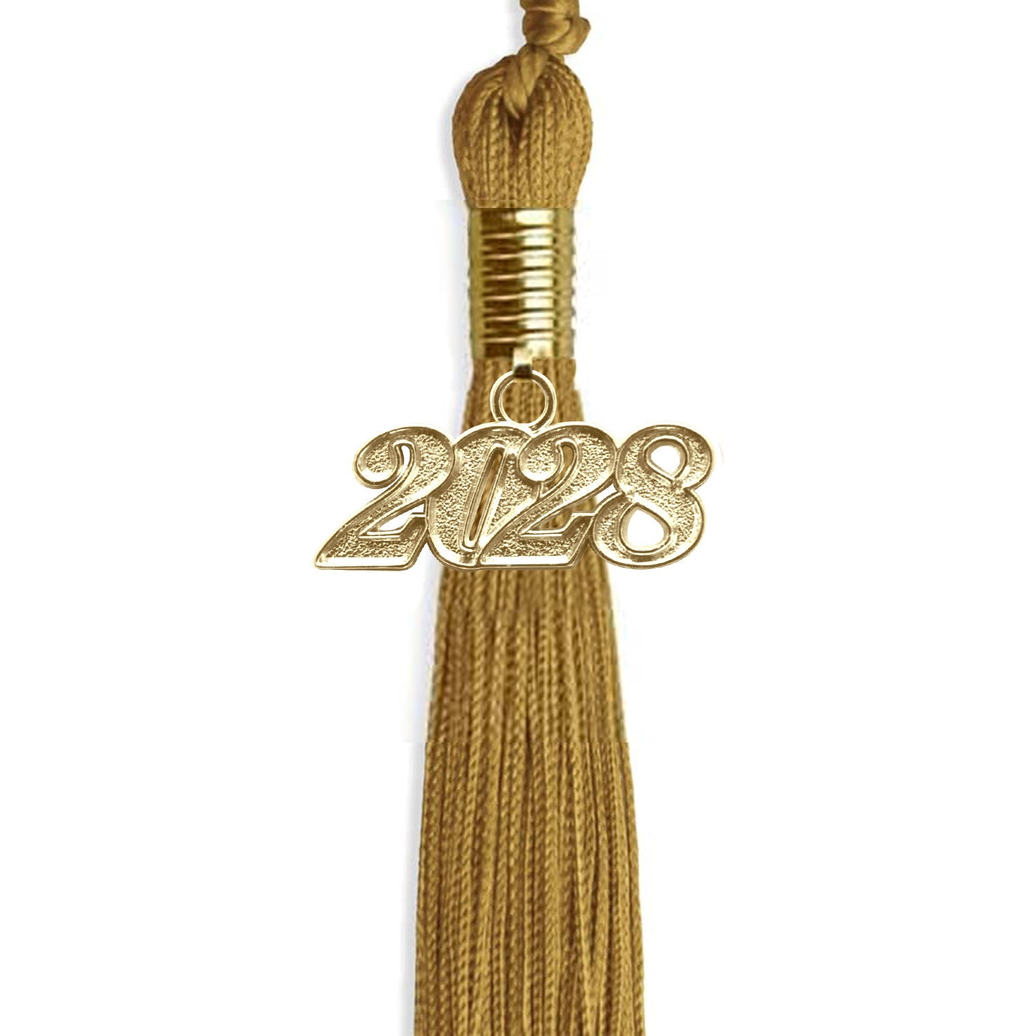 Antique Gold Graduation Tassel With Gold Date Drop - Endea Graduation