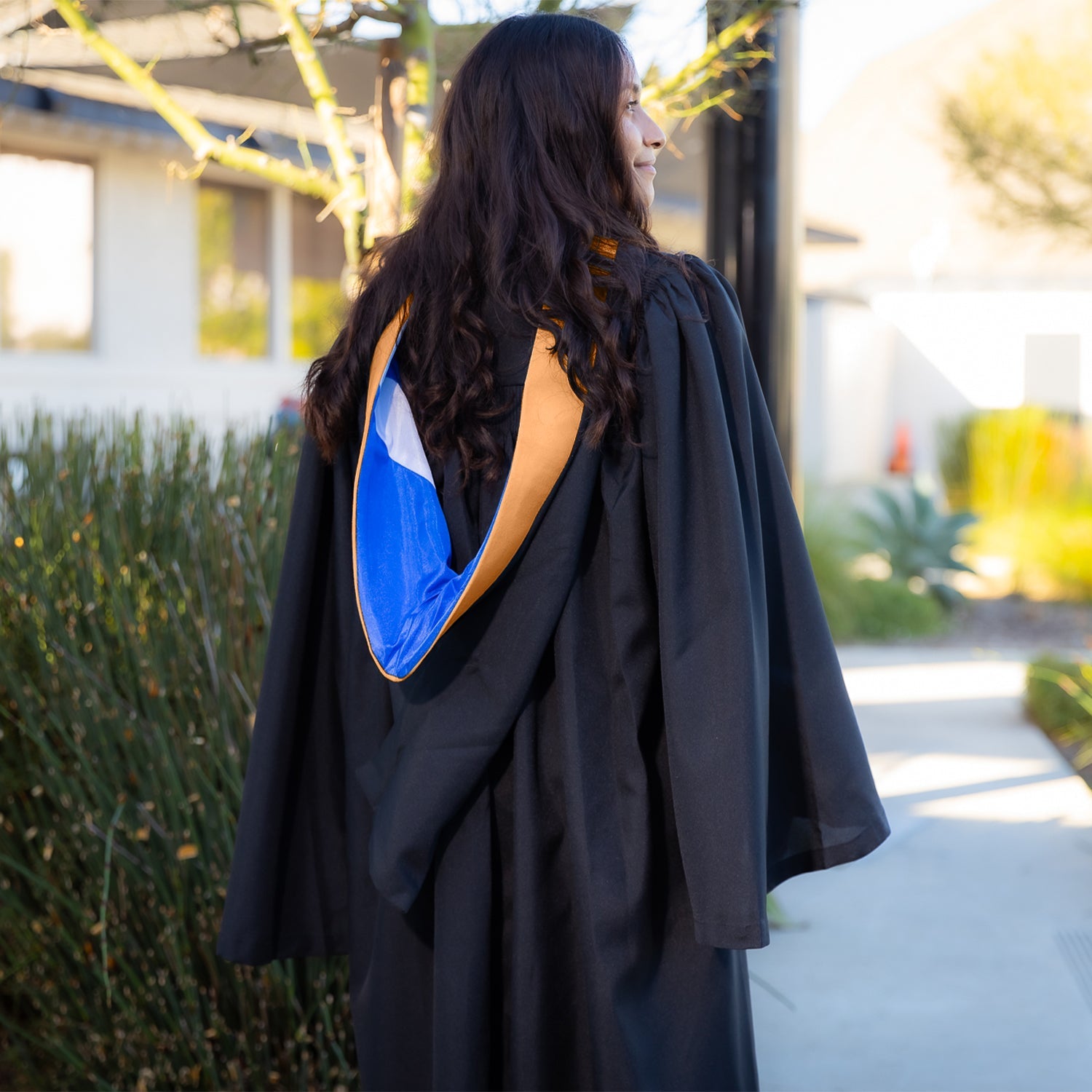 Bachelors Hood For Nursing - Apricot/Royal Blue/White - Endea Graduation