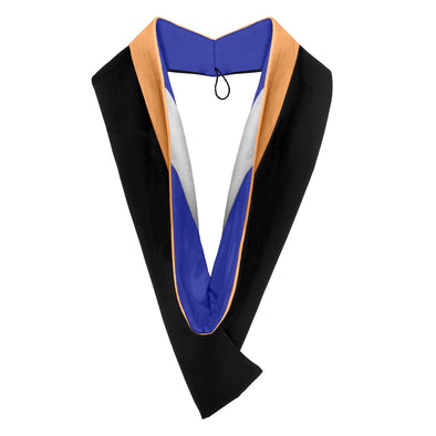 Bachelors Hood For Nursing - Apricot/Royal Blue/White - Endea Graduation