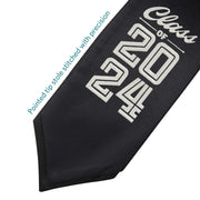 Black Class of 2024 Graduation Stole/Sash With Classic Tips - Endea Graduation