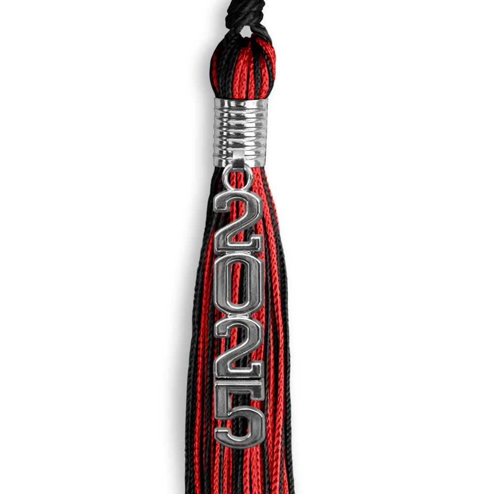 2021 Black/RED Graduation Tassel - Every School Color Available -Made in USA