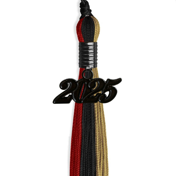 Black/Red/Antique Gold With Black Date Drop - Endea Graduation