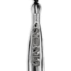Black/Silver/White Graduation Tassel With Silver Stacked Date Drop - Endea Graduation