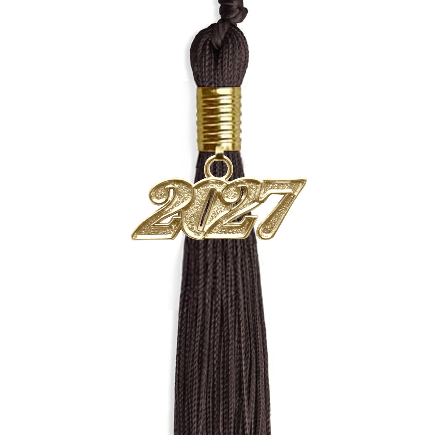 Brown Graduation Tassel With Gold Date Drop - Endea Graduation