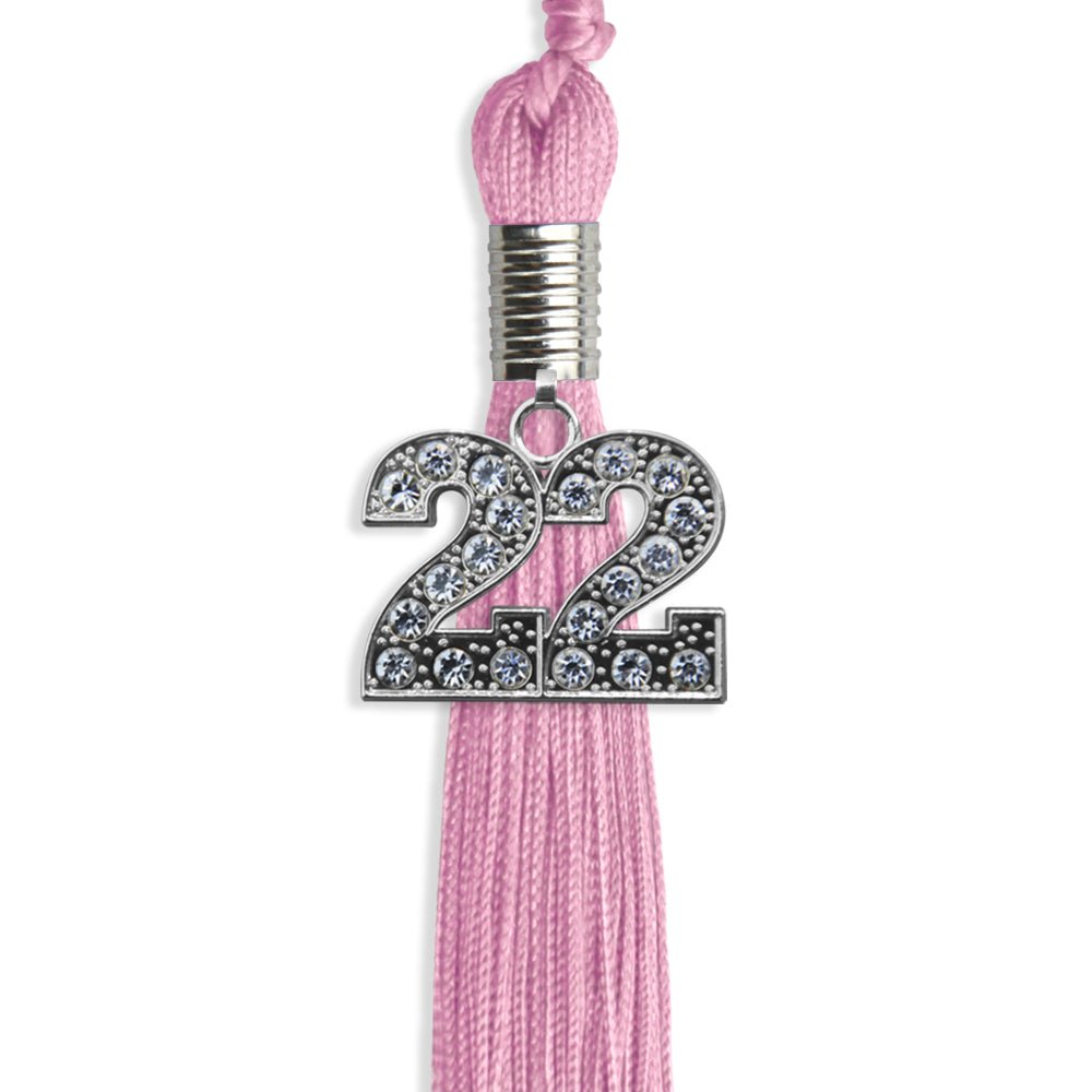 Pink Graduation Tassel With Silver Date Drop - Endea Graduation