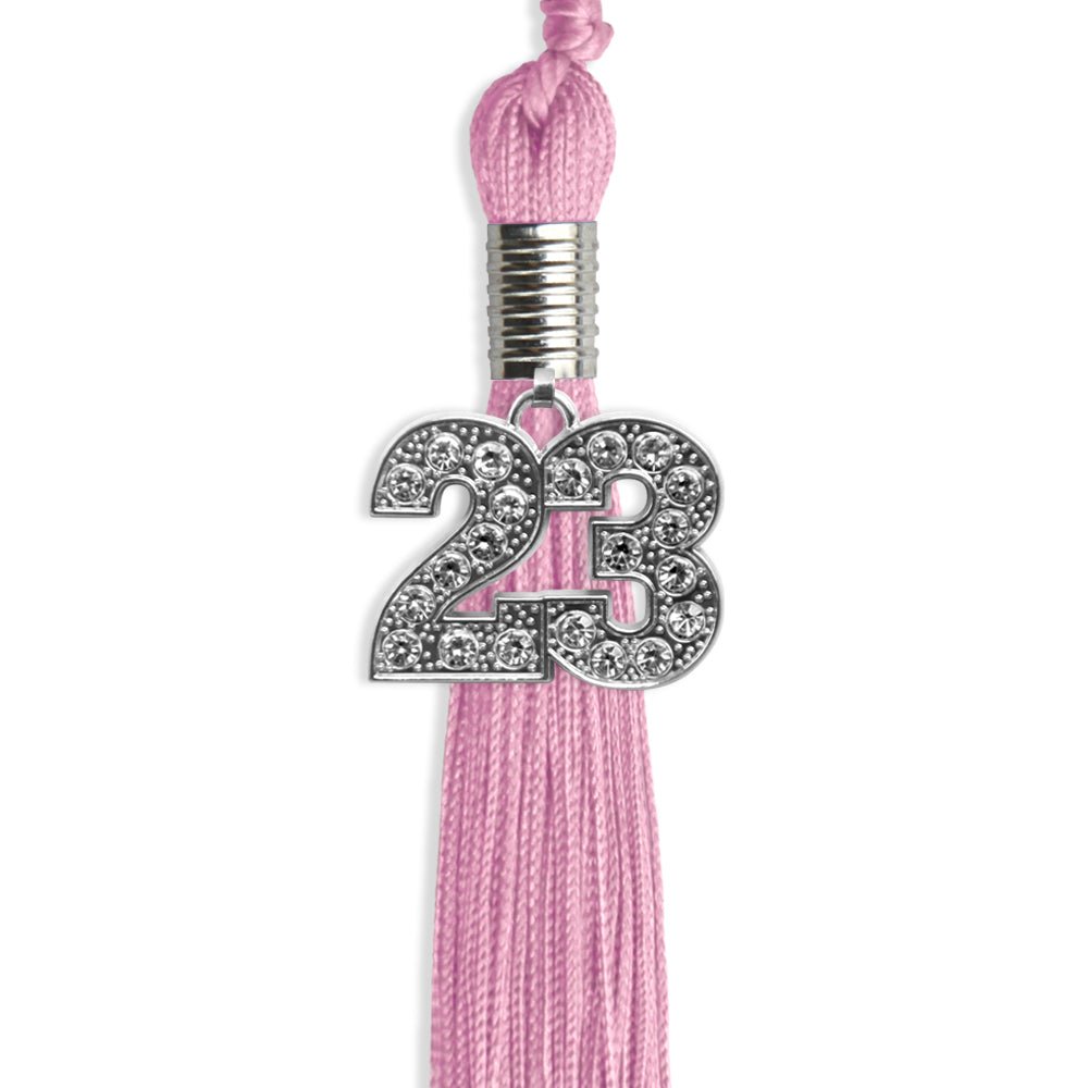 Pink Graduation Tassel With Silver Date Drop - Endea Graduation