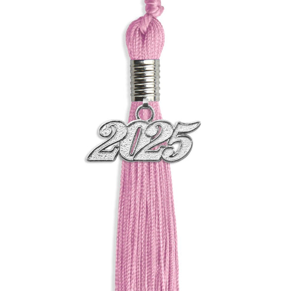 Pink Graduation Tassel With Silver Date Drop - Endea Graduation