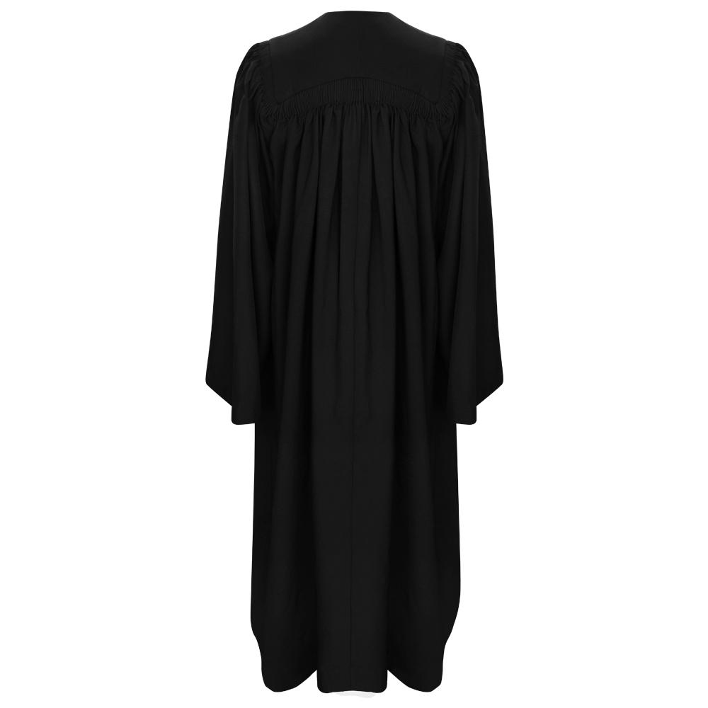 bachelor graduation dress Shiny Black Bachelors Graduation Gown main image 1