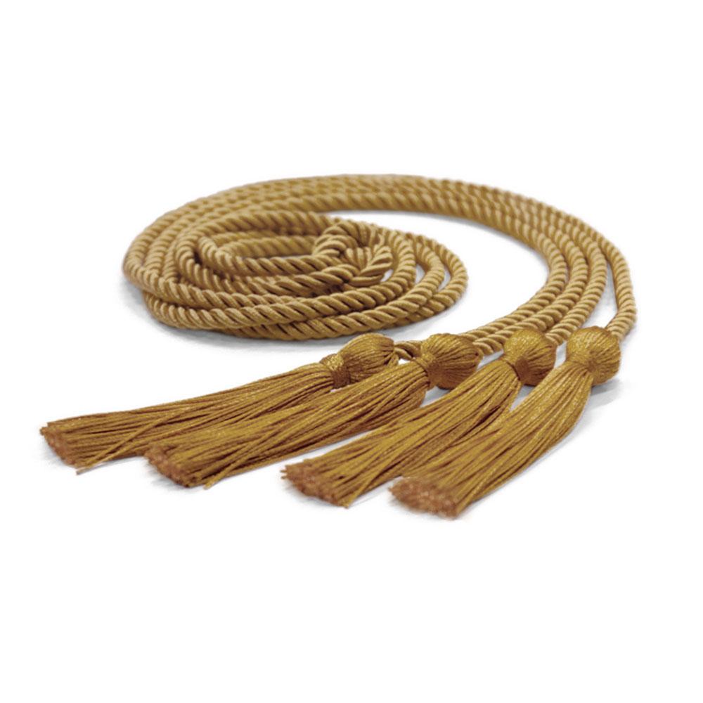 Double Graduation Honor Cord Antique Gold - Endea Graduation